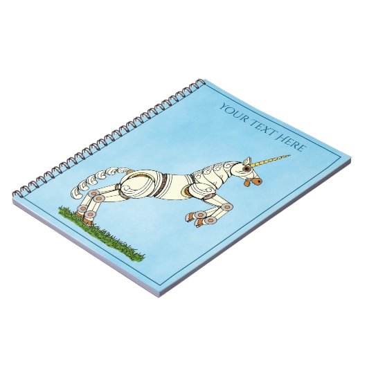 Mechanisches Einhorn Notizblock (Linke Seite)