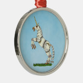 Mechanisches Einhorn Ornament Aus Metall (Rechts)