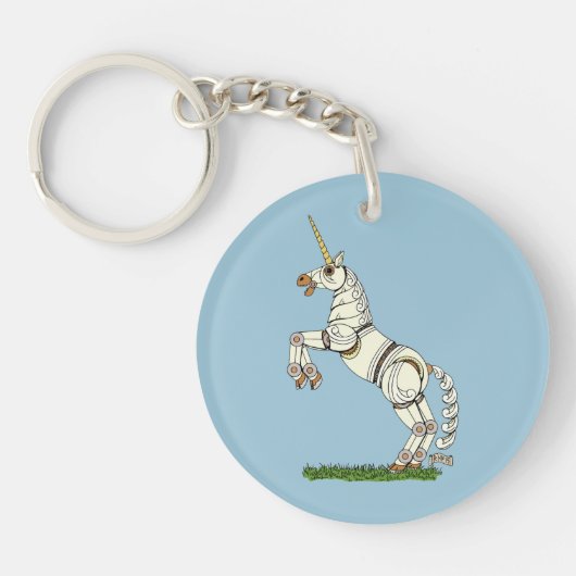 Mechanisches Einhorn Schlüsselanhänger (Vorderseite)