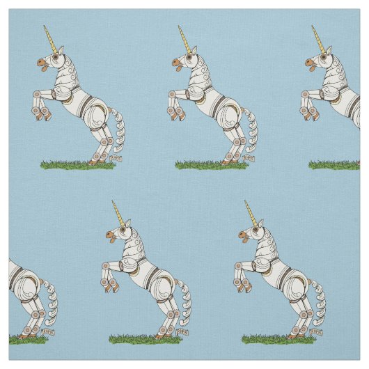 Mechanisches Einhorn Stoff (Muster)