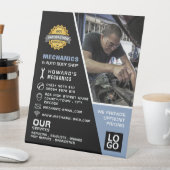 Mechanisches Foto Auto Mechanik und Reparatur Werb Sockelschild (In Situ)