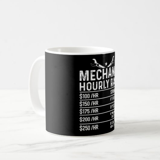 Mechanisches Funny Mechanical Workshop Geschenk Id Kaffeetasse (Vorderseite Links)