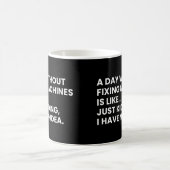 Mechanisches Funny Work Sprichwort Kaffeetasse (Mittel)