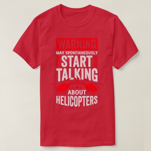 Mechanisches Geschenk für den Funny Helicopter T-Shirt (Design vorne)