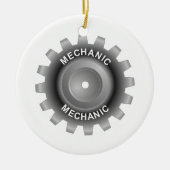 Mechanisches Getriebe Keramik Ornament (Vorne)