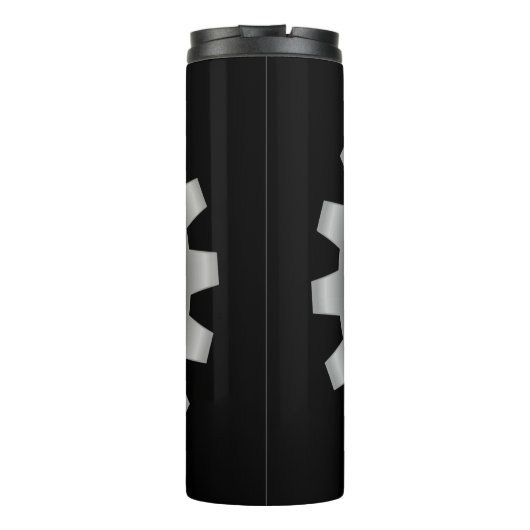 Mechanisches Getriebe Thermosbecher (Rückseite)