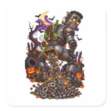 Mechanisches Halloween-Monster, das Nüsse und Schr