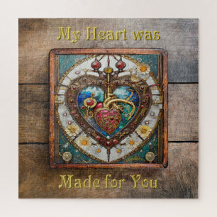 Mechanisches Herz Anatomische Steampunk-Serie Puzzle