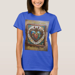 Mechanisches Herz Anatomische Steampunk-Serie T-Shirt