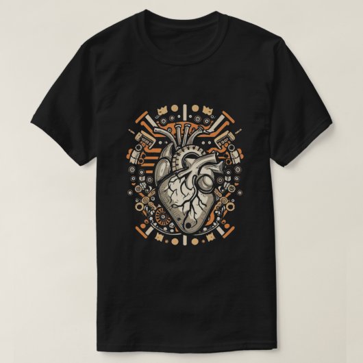 Mechanisches Herz T-Shirt (Design vorne)