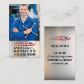 Mechanisches Holwerkzeug | Kfz-Reparatur Visitenkarte (Vorne/Hinten)