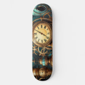 Mechanisches Karomuster Skateboard (Vorderseite)