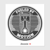 Mechanisches kinetisches Kolben-Rundzeichen Aufkleber (Blatt)