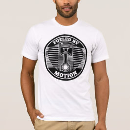 Mechanisches kinetisches Kolben-Rundzeichen T-Shirt