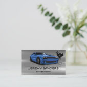 Mechanisches Logo | Straßenbahnwagen | AUTO Visitenkarte (Stehend Vorderseite)