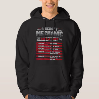 Mechanisches Luftfahrzeug mit Stundensatz Hoodie
