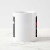 Mechanisches Pferd mit Muschel Jumbo-Tasse (Vorderseite)