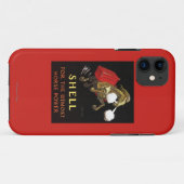 Mechanisches Pferd mit Muschel-Öl Case-Mate iPhone Hülle (Rückseite (Horizontal))