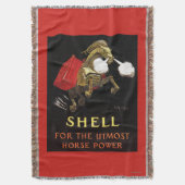 Mechanisches Pferd mit Muschel-Öl Decke (Vorderseite Vertikal)