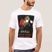 Mechanisches Pferd mit Muschel-Öl T-Shirt (Vorderseite)