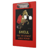 Mechanisches Pferd mit Shell Oil Klemmbrett (Links)