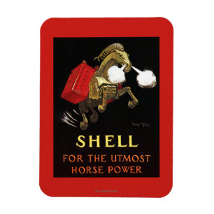 Mechanisches Pferd mit Shell Oil Magnet