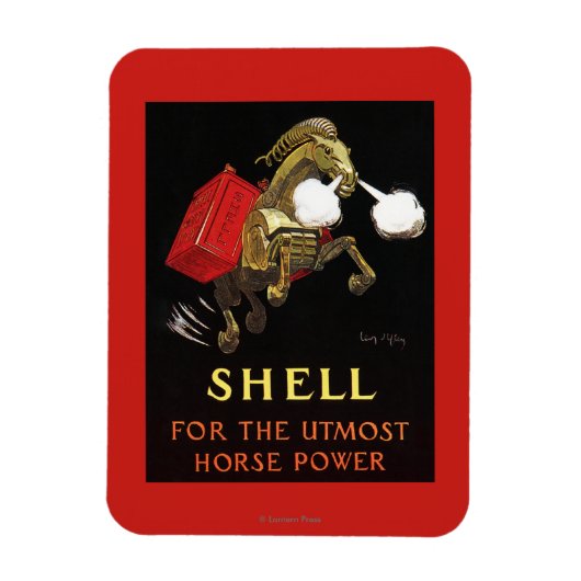 Mechanisches Pferd mit Shell Oil Magnet (Vertikal)