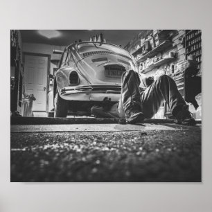 Mechanisches Plakat für die Autoreparatur