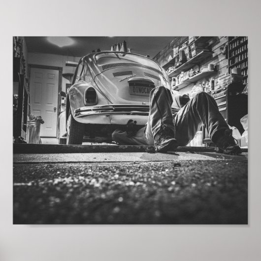 Mechanisches Plakat für die Autoreparatur (Vorne)