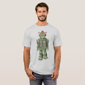 Mechanisches Spielzeug-Roboter-Shirt-Silber T-Shirt (Vorne ganz)