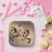 Mechanisches Steamphanspappe Pappteller (Party)