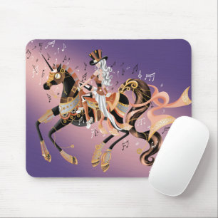 Mechanisches Steampunkpaddel für Pferde und Lila M Mousepad