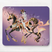 Mechanisches Steampunkpaddel für Pferde und Lila M Mousepad (Vorne)