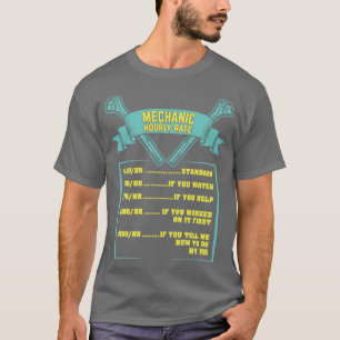 Mechanisches Stundenpreisgeschenk T-Shirt