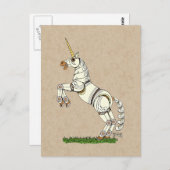 Mechanisches Unicorn Postkarte (Vorne/Hinten)
