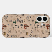 Mechanisches wissenschaftliches Muster für antikes Case-Mate iPhone Hülle (Rückseite (Horizontal))