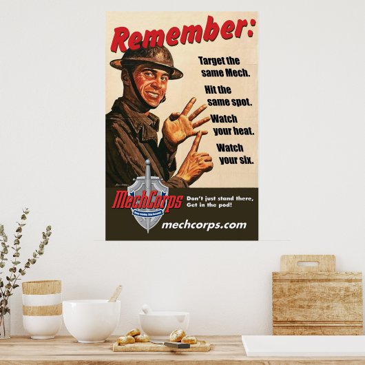 MechCorps "Remember" Poster 02 (Küche)