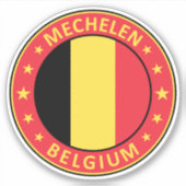 Mechelen Aufkleber (Vorderseite)