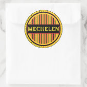 Mechelen City Pride Emblem – Belgian Identity Runder Aufkleber (Tasche)