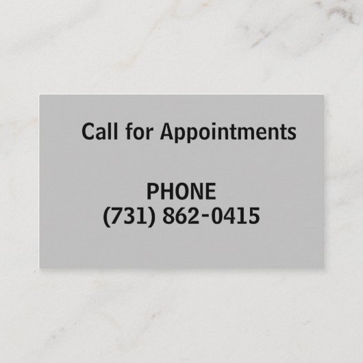 Mechincins Tools Themed Business Card Visitenkarte (Rückseite)