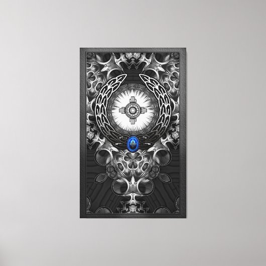 MechTron Eine Abstrakte Kunst Leinwanddruck (Vorderseite)