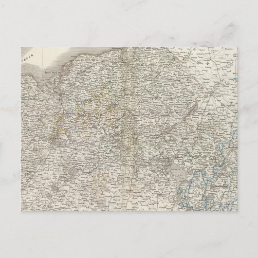 Mecklenburg-Schwerin, Mecklenburg-Strelitz Postkarte (Vorderseite)