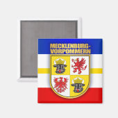 Mecklenburg-Vorpommern COA Magnet (Vorderseite/Rückseite)