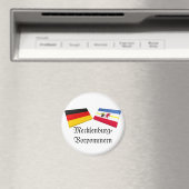 Mecklenburg-Vorpommern, Deutschland, Flag Tiles Magnet (In Situ (Geschirrspüler))