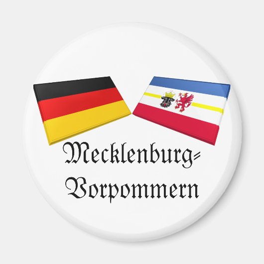 Mecklenburg-Vorpommern, Deutschland, Flag Tiles Magnet (Vorne)
