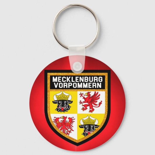 Mecklenburg-Vorpommern-Flagge Schlüsselanhänger (Vorderseite)