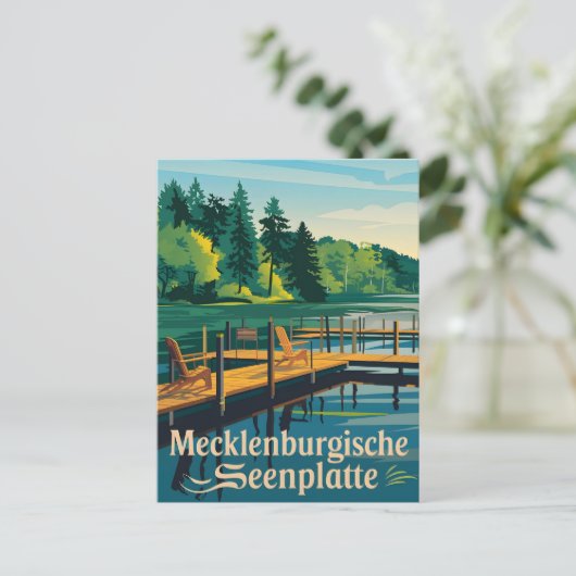 Mecklenburgische Seenplatte Postkarte (Stehend Vorderseite)