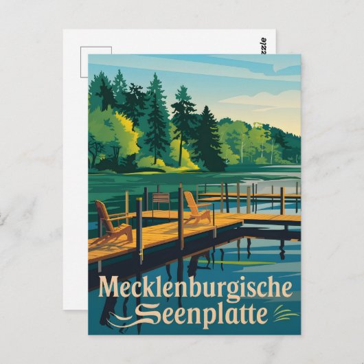 Mecklenburgische Seenplatte Postkarte (Vorne/Hinten)