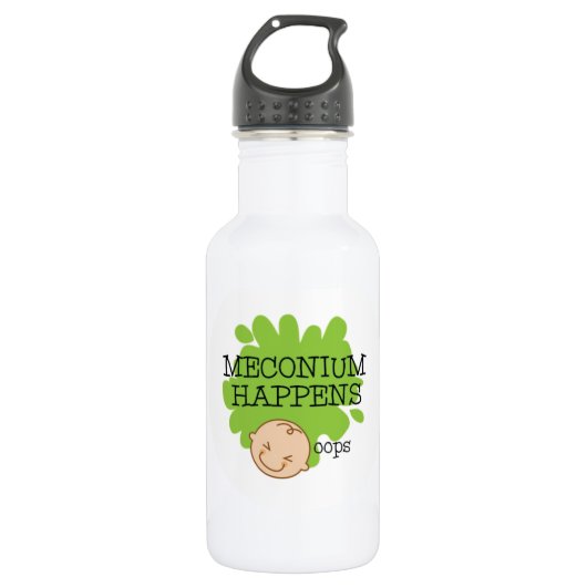 Meconium geschieht Wasser-Flasche Edelstahlflasche (Vorderseite)