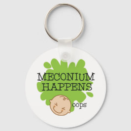 Meconium Happens Funny Nurse Key Chain Schlüsselanhänger